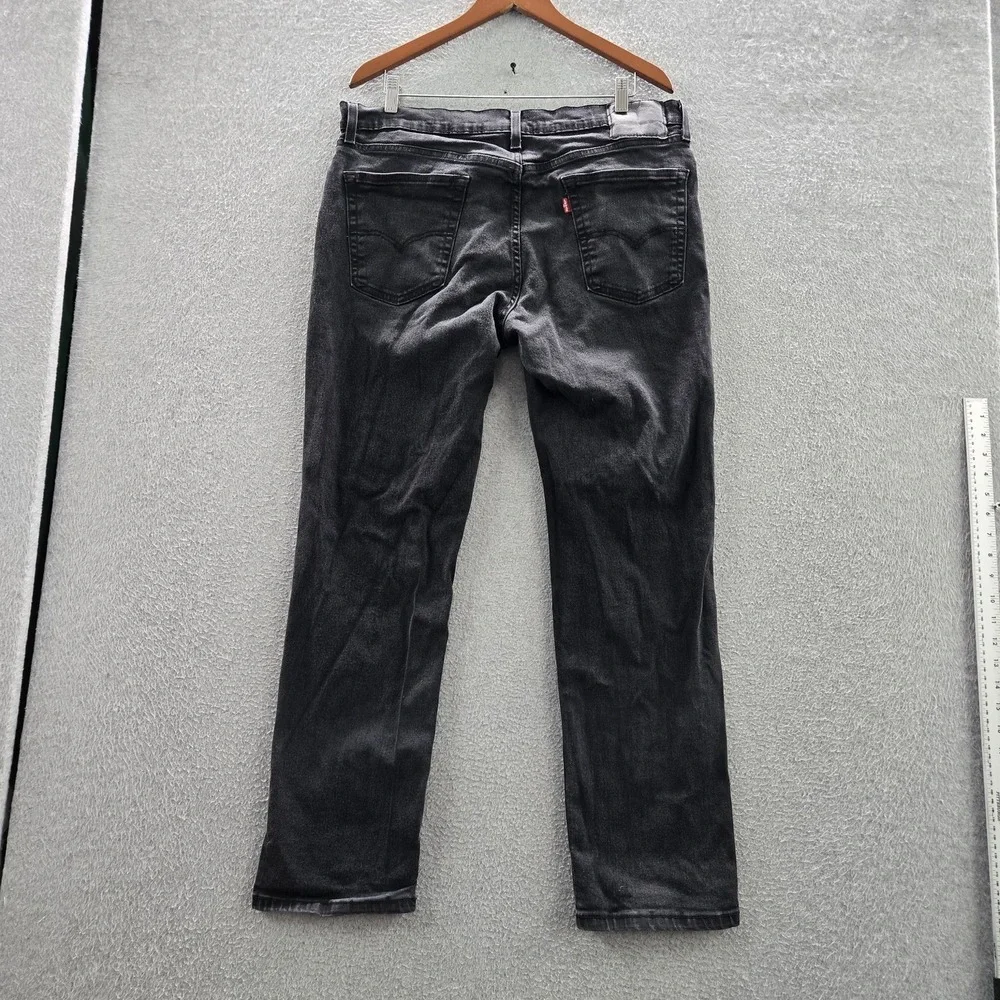 Levi's 541 Men Jeans 36X32 Black Denim Athletic‎ Tapered 30
